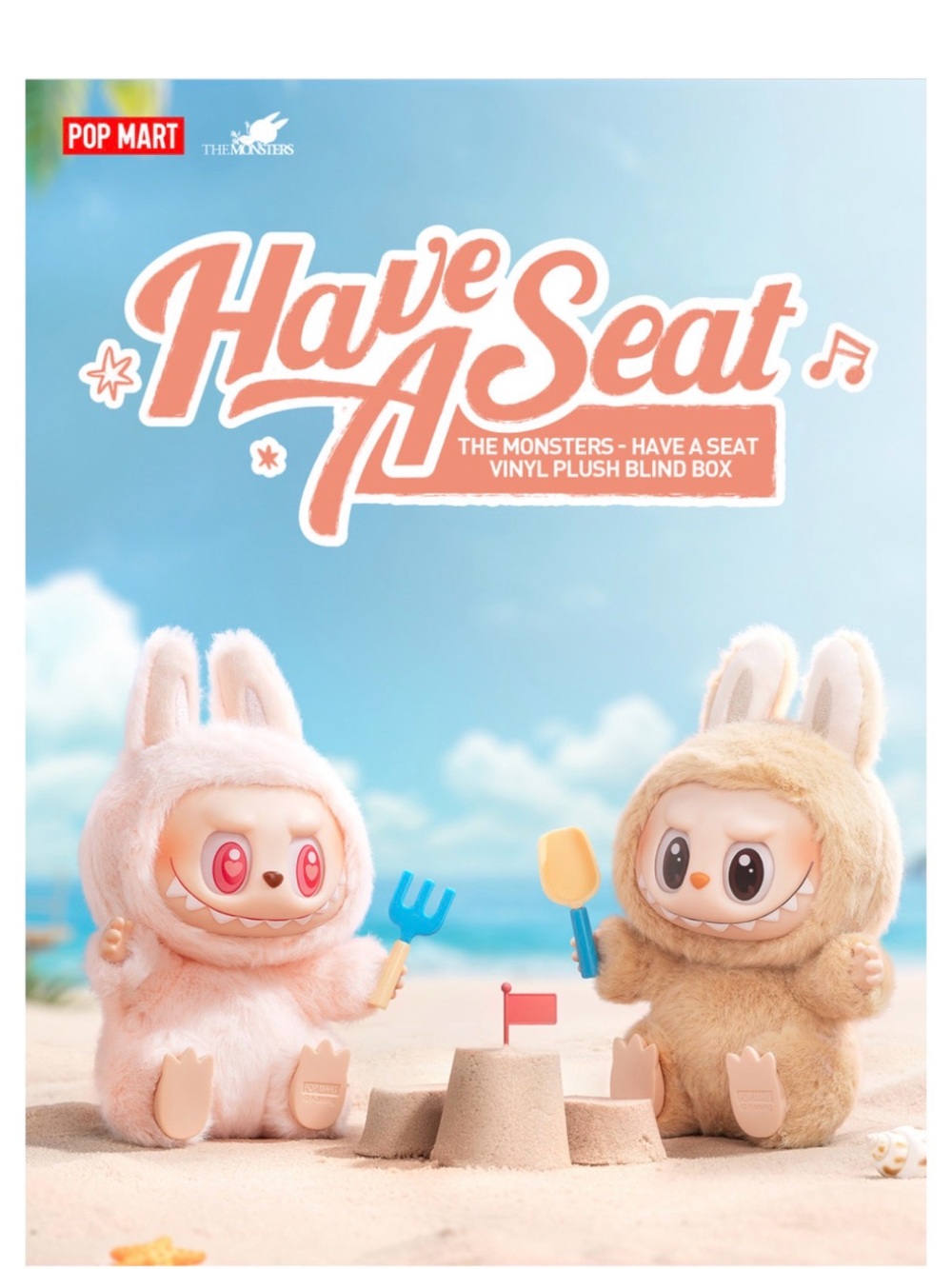Authentic POP MART The Monsters Have a Seat Labubu Dada
